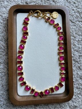 Julie Vos Gold-Tone Necklace with Iridescent Stones